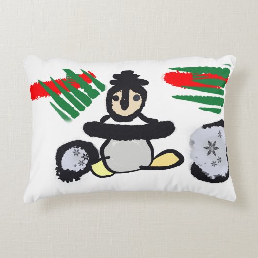 ペンギン ロック クリスマス アクセントクッション (正面)