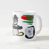 ペンギン ロック クリスマス ジャンボコーヒーマグカップ (正面右)