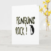 ペンギン・ロック！グリーティングカード カード (黄色い花)