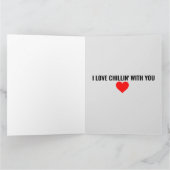 ペンギン ロマンチック ラブ 特大 カード (内部)