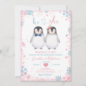 ペンギン・ワドルか？性別開示 招待状 (正面)