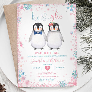 ペンギン・ワドルか?性別開示 招待状