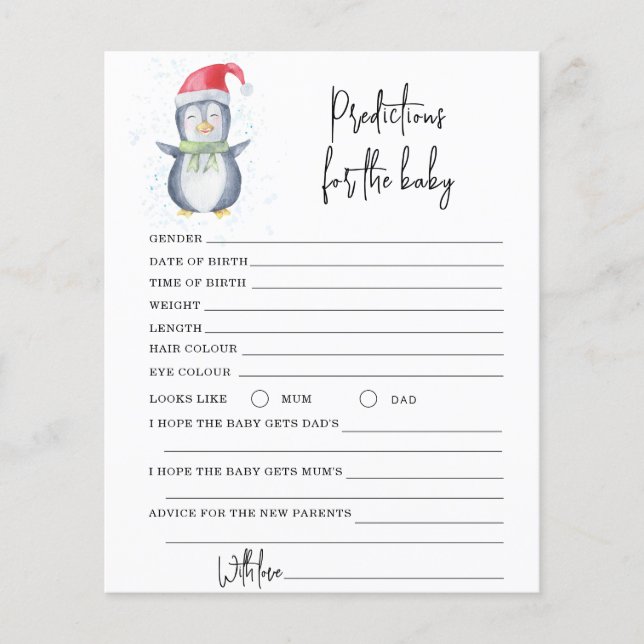 ペンギン – 予測とアドバイスベビー (正面)