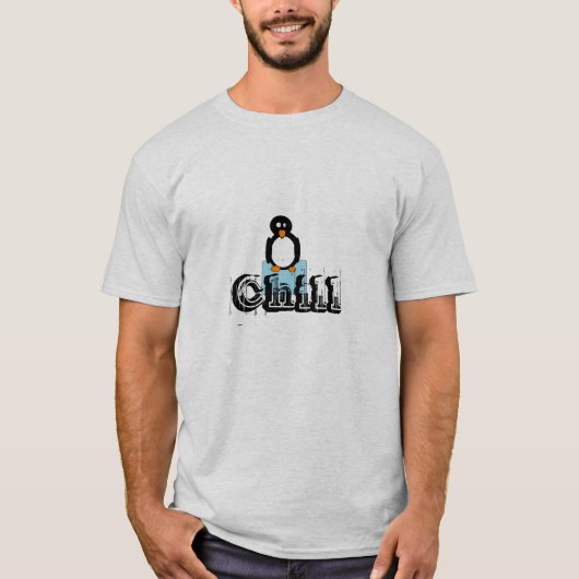 ペンギン、冷え Tシャツ (正面)