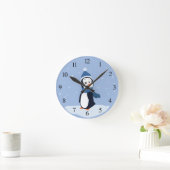 ペンギン(数と) ラウンド壁時計 (ホーム)