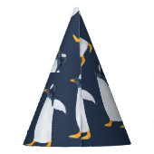 ペンギン:暗い水色(小) パーティーハット (裏面)