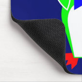 ペンギン – 緑 マウスパッド (コーナー)