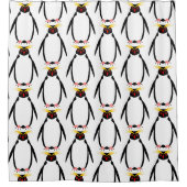 ペンギン rockhopper もしくは マカロニペンギン シャワーカーテン (正面)