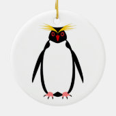 ペンギン rockhopper もしくは マカロニ セラミックオーナメント (裏面)
