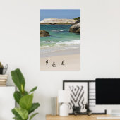 ペンギンat大きい石ビーチ、サイモンズタウン、サウス2 ポスター (ホームオフィス)