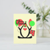 ペンギンIは4枚のTシャツとギフト ポストカード (スタンド正面)