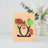 ペンギンI'm 2 T – シャツとギフト ポストカード (スタンド正面)