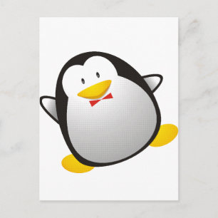 ペンギンLinuxイメージタックス ポストカード