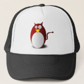 ペンギンLinux Tux Ubuntu Devil Demon キャップ (正面)