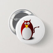 ペンギンLinux Tux Ubuntu Devil Demon 缶バッジ (正面&裏面)