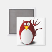 ペンギンLinux Tux Ubuntu Devil Trident Lucifer マグネット (正面/裏面)