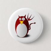 ペンギンLinux Tux Ubuntu Devil Trident Lucifer 缶バッジ (正面)