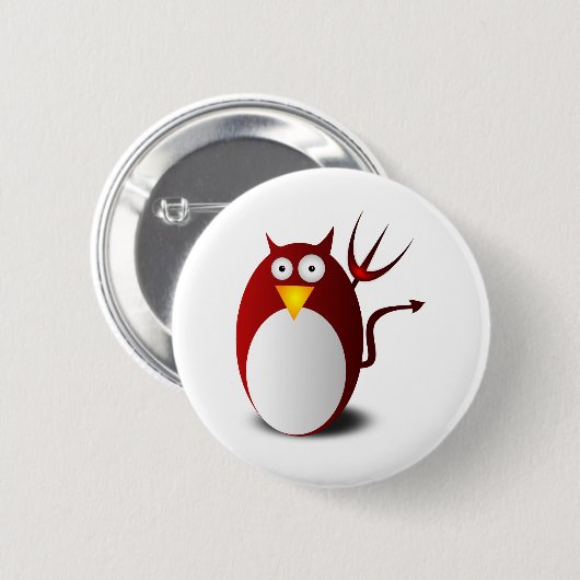 ペンギンLinux Tux Ubuntu Devil Trident Lucifer 缶バッジ (正面&裏面)