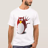 ペンギンLinux Tux Ubuntu Devil Trident Lucifer Tシャツ (正面)