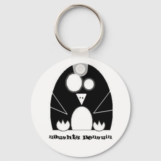 ペンギンNAUGHTYENGUINいけなさん キーホルダー (正面)