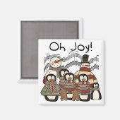 ペンギンOh JoyクリスマスTシャツ&ギフト マグネット (正面/裏面)