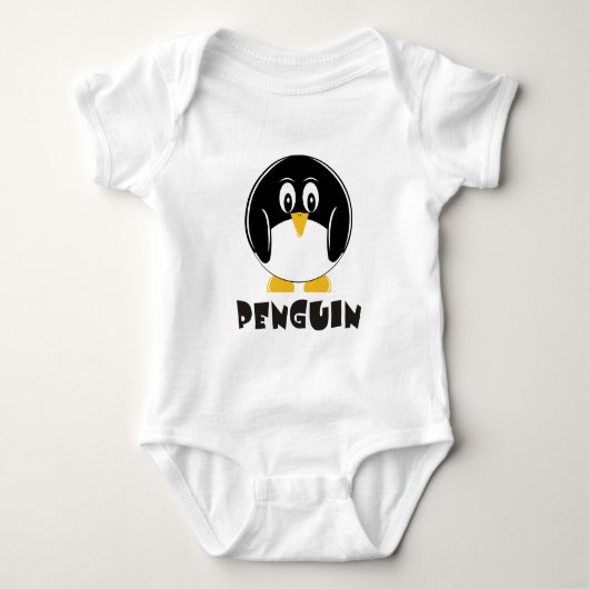 ペンギンOnsie ベビーボディスーツ (正面)