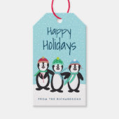 ペンギンPalsギフトパーソナライズされたラベル ギフトタグ (正面)