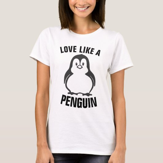 ペンギンTシャツのような愛 Tシャツ (正面)