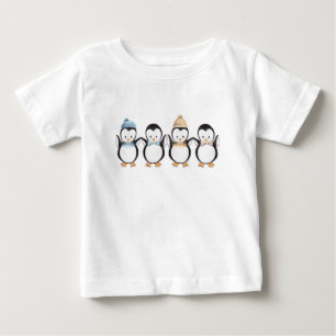 ペンギンTシャツ-誕生日Tシャツ ベビーTシャツ