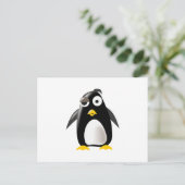 ペンギンtux linuxイメージ ポストカード (スタンド正面)