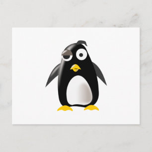 ペンギンtux linuxイメージ ポストカード