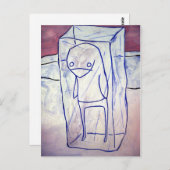 ペンギ凍っていン ポストカード (正面/裏面)