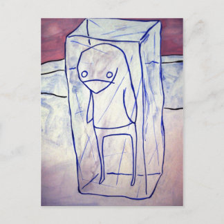 ペンギ凍っていン ポストカード