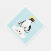 ペンギ日本のン書のアレ読ン スタンダードランチョンナプキン (角)