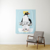 ペンギ日本のン書のアレ読ン タペストリー (インサイチュ)