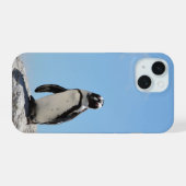 ペンギ独身のン iPhone 15ケース (裏面横)