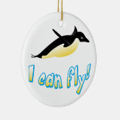 ペンギ飛んでいるン セラミックオーナメント (右)