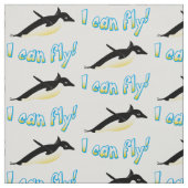 ペンギ飛んでいるン ファブリック (見本)