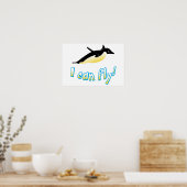 ペンギ飛んでいるン ポスター (キッチン)