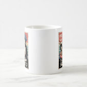 ペンギ食べンのラーメンおもしろいスラップ隊 コーヒーマグカップ (中央)