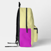 ペングハッピーペンギンキッズピンクイエロー プリントバックパック (左)