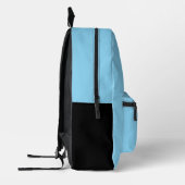 ペングハッピーペンギンキッズブラックスカイブルー プリントバックパック (左)