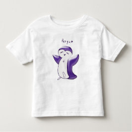 ペング ハッピー ペンギン(バイオレット) 幼児用Tシャツ トドラーTシャツ