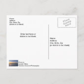 ペンサコラ桟橋ショアリンサンライズポストカード ポストカード (裏面)