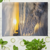 ペンサコーラスプラッシングウェーブサンライズキッチンタオル キッチンタオル (折り畳み)