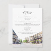 ペンサコーラダウンタウンウォーターカラーフロリダ詳細カード 招待状 (正面)