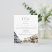 ペンサコーラダウンタウンウォーターカラーフロリダ詳細カード 招待状 (スタンド正面)