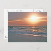 ペンサコーラビーチの日の出 ポストカード (正面/裏面)