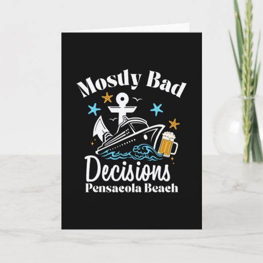 ペンサコーラビーチの春休み Mostly D Decisions カード (正面)