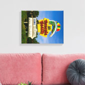 ペンサコーラビーチサイン – 14インチx 11インチキャンバスプリント キャンバスプリント (インサイチュ (リビング))